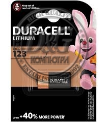 Батерия литиева Фото DURACELL CR-123 3V